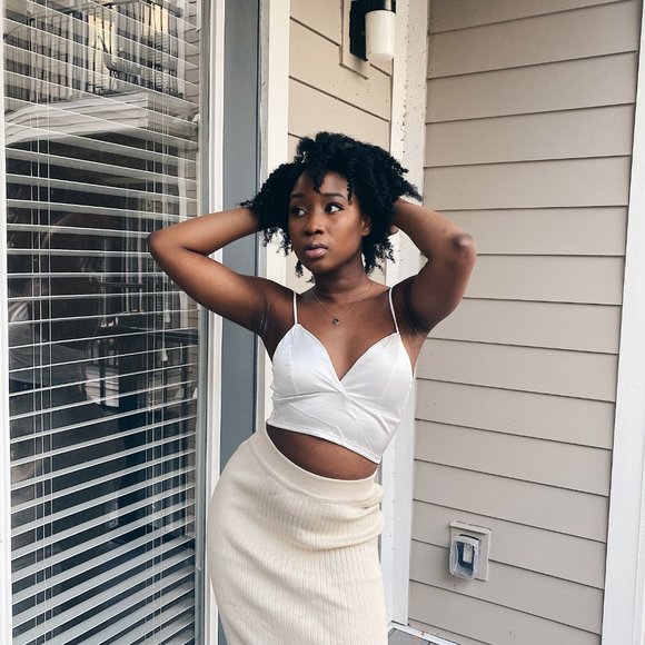 Long Skirt + Satin Bustier Top - Picture 3 of 5